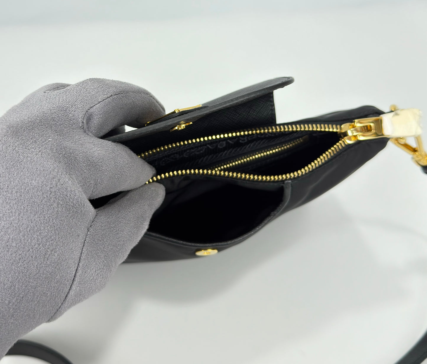 Prada Tessuto Saffiano Nylon Crossbody Bag