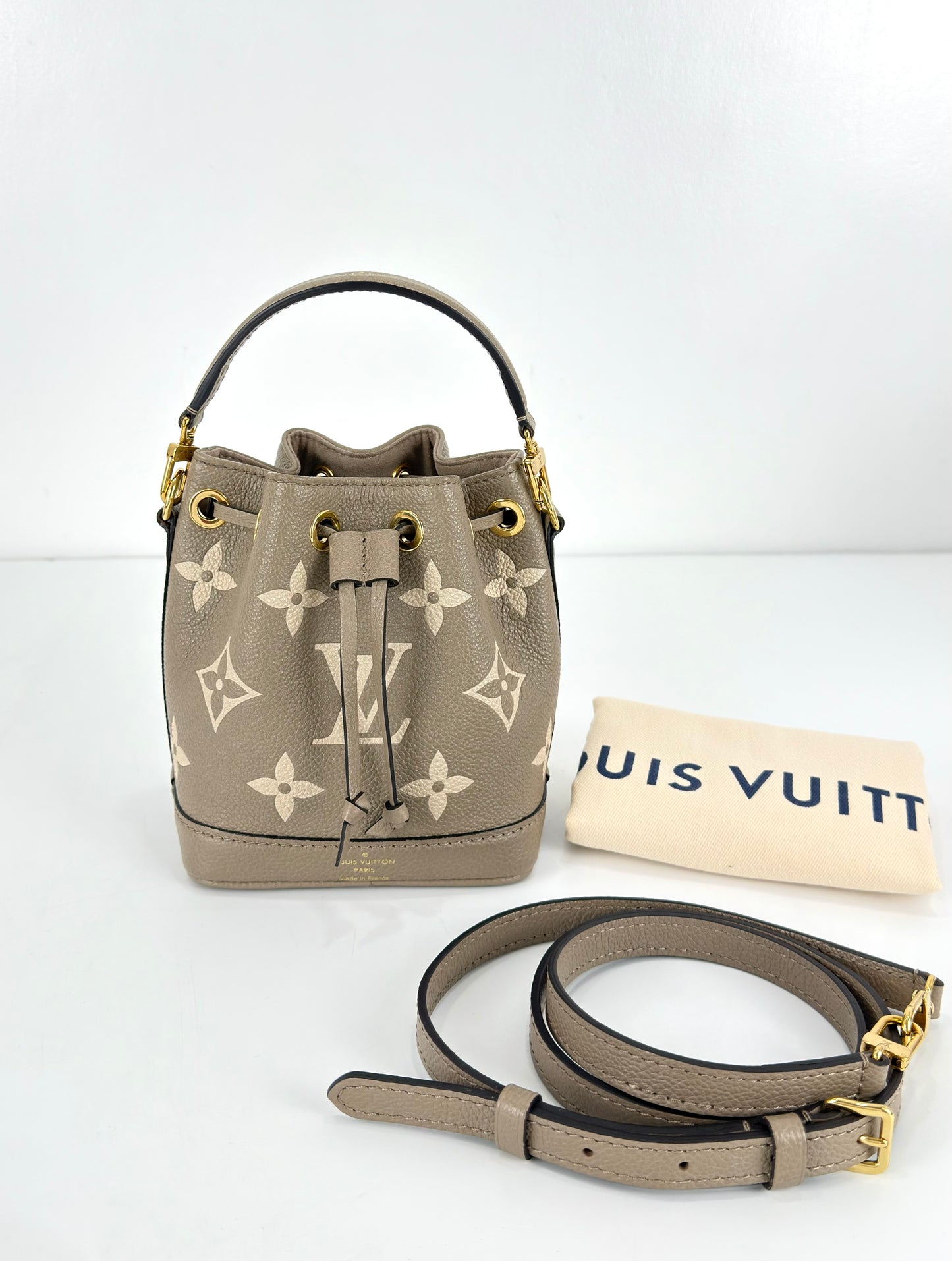 Louis Vuitton Nano Noé Bicolour Monogram Empreinte