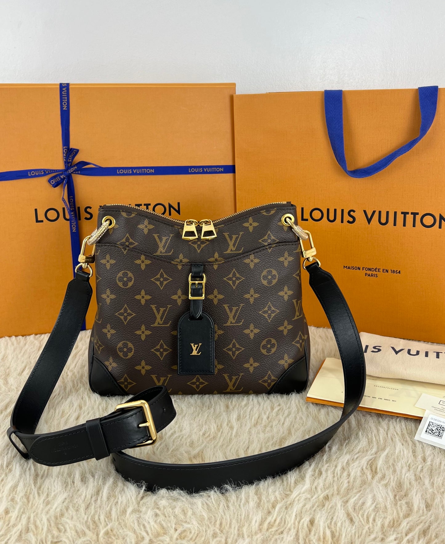 Louis Vuitton Monogram Canvas Odeon PM Noir