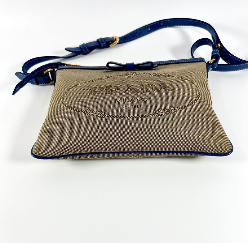 Prada Bandoliera Logo Jacquard