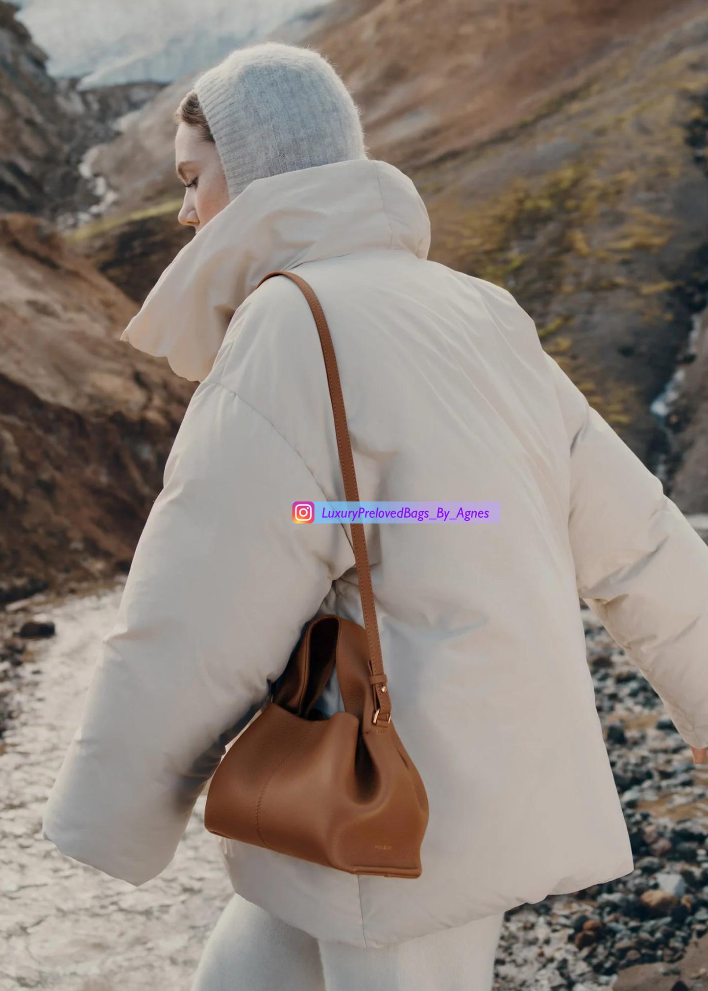 Polene Numéro Neuf Mini EDITION TEXTURED CAMEL