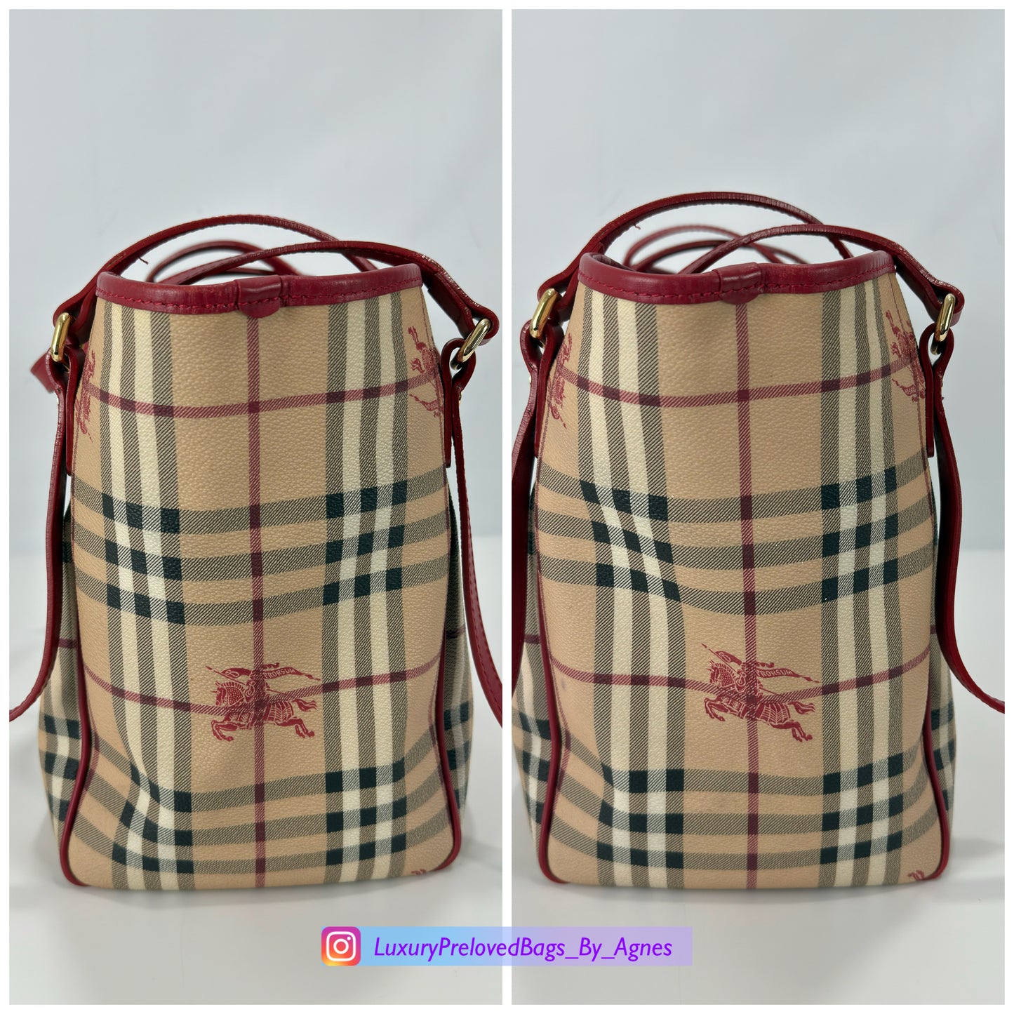 Burberry Canterbury Tote Haymarket Coated Canvass