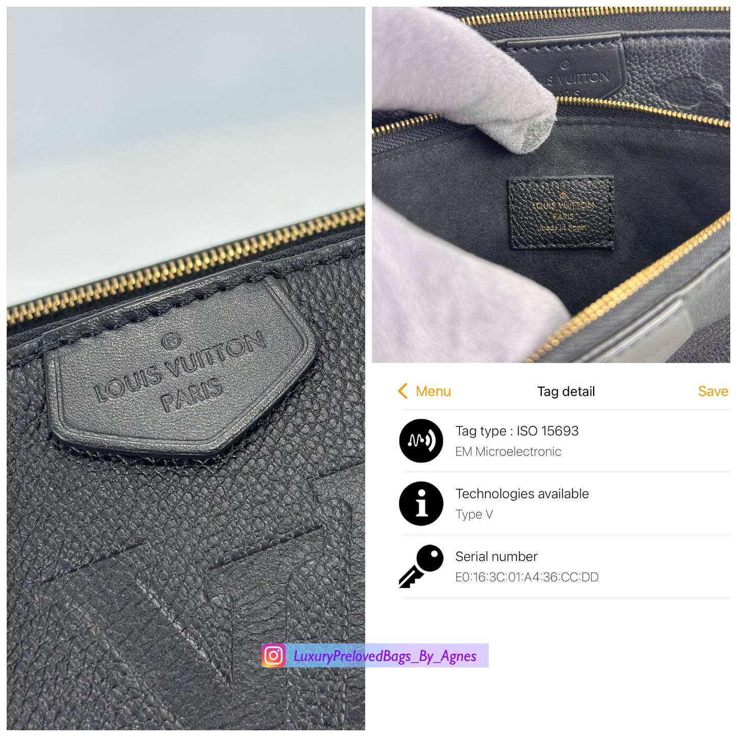 Louis Vuitton Multi Pochette Accesoires Empreinte Black