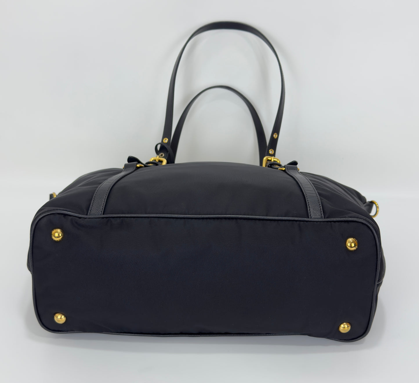 Prada Black Tessuto Nylon Leather