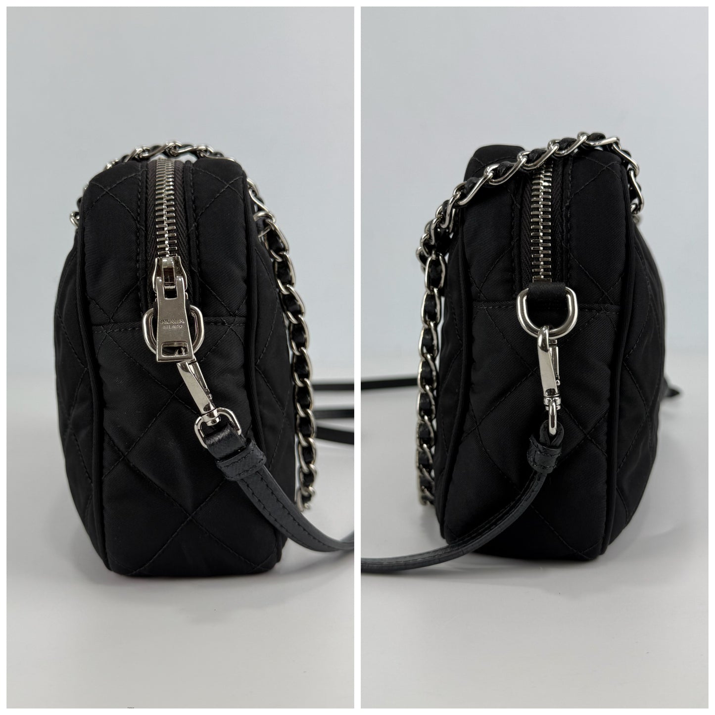 Prada Nylon Tessuto Impuntu Quilted Bandoliera