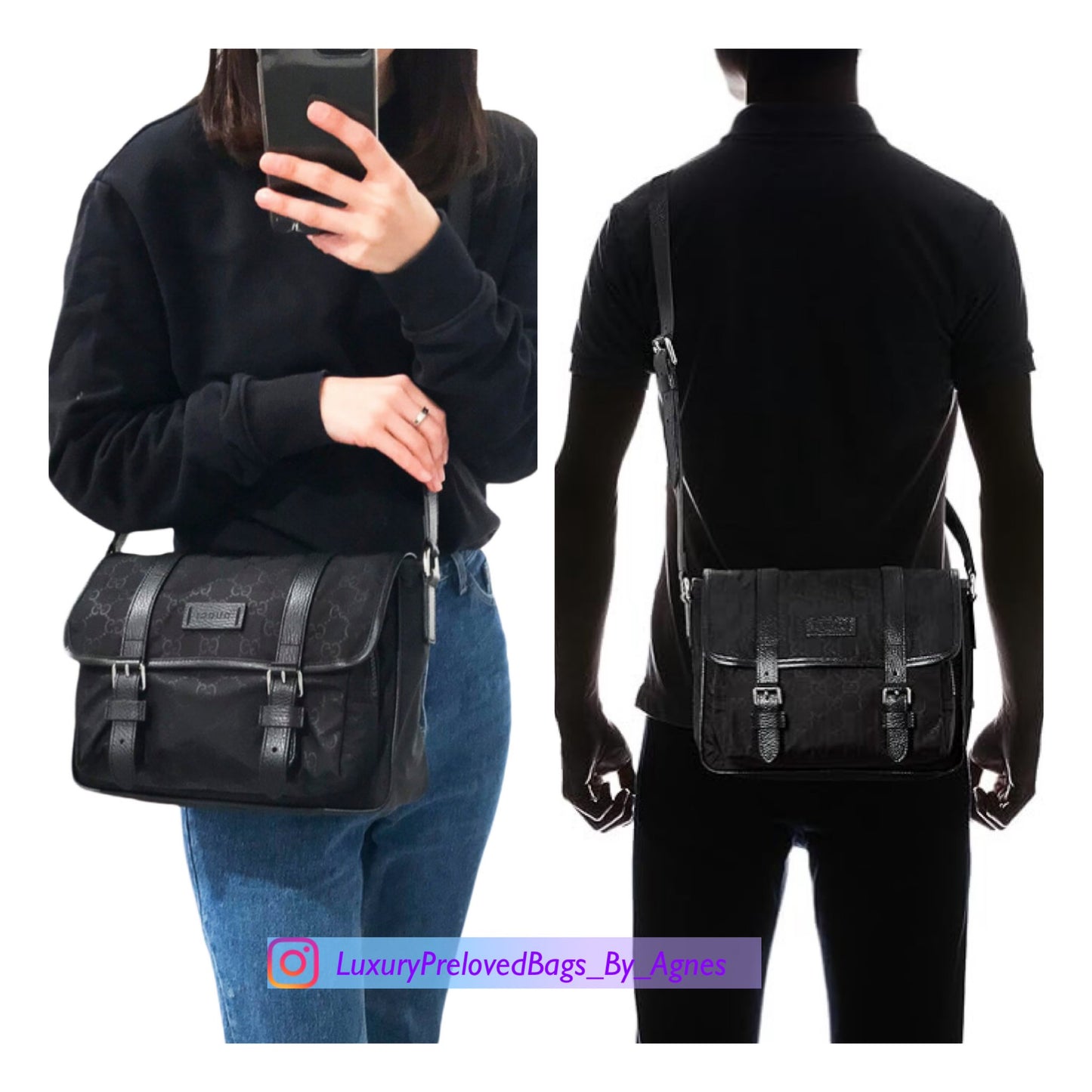 Gucci Nylon Messenger Bag