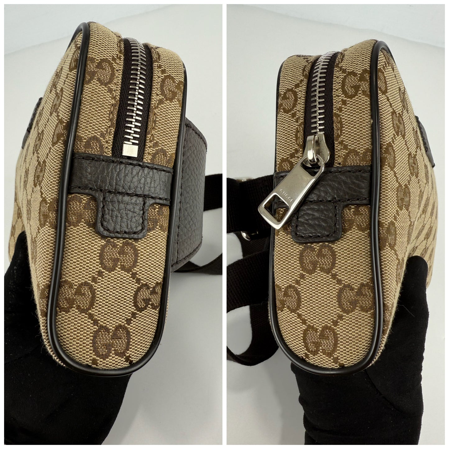 Gucci GG Belt Bag Supreme Brown