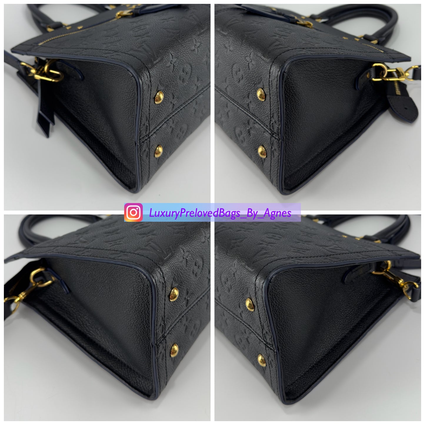Louis Vuitton Empreinte Sully Pm Black Tote