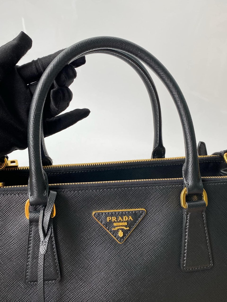 Prada Black Saffiano Leather Galleria Bag