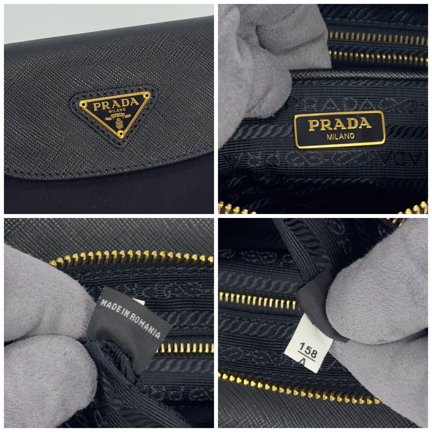 Prada Tessuto Saffiano Nylon Crossbody Bag