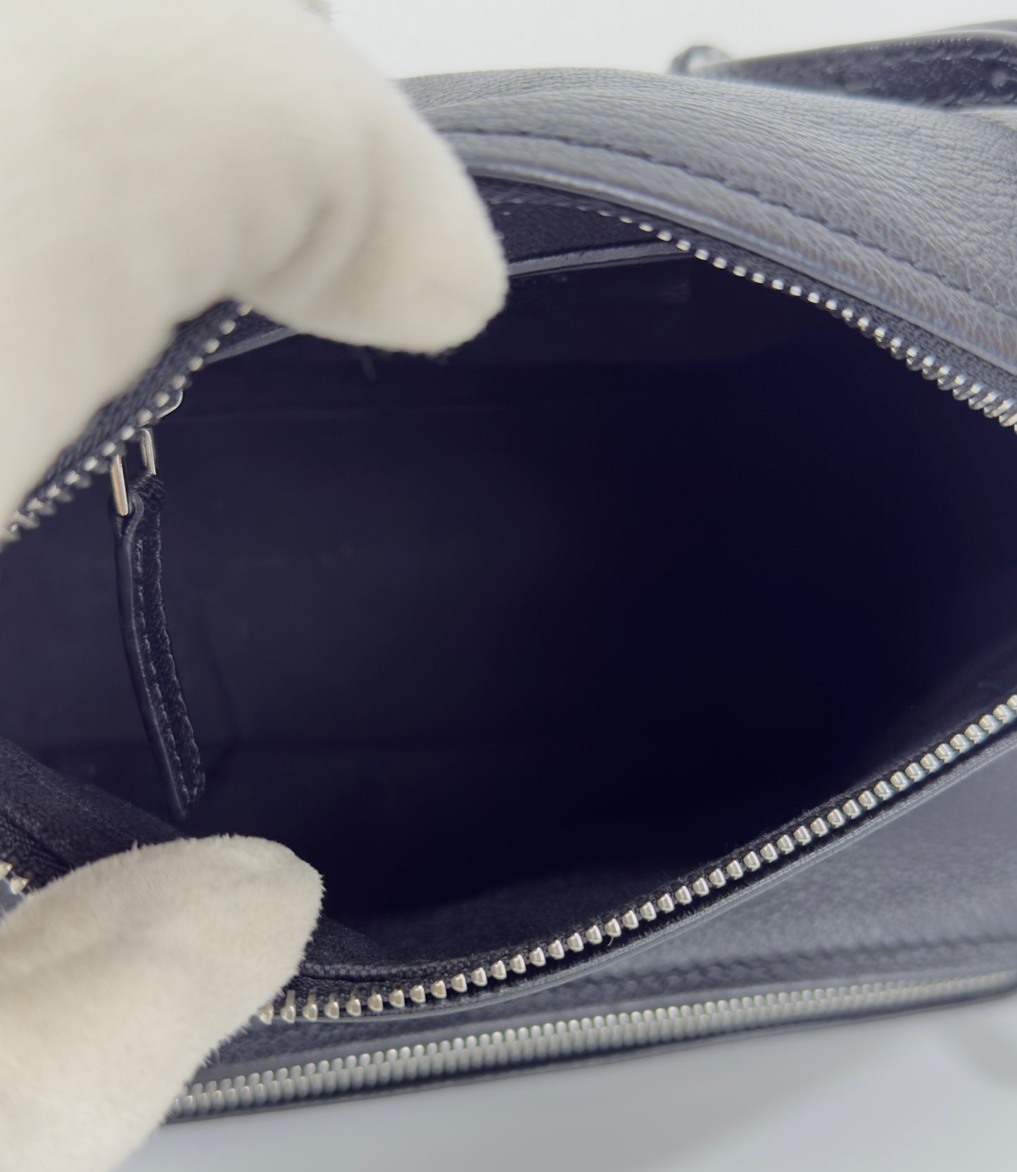 Givenchy Pandora Mini Black Grained Leather Shoulder Bag