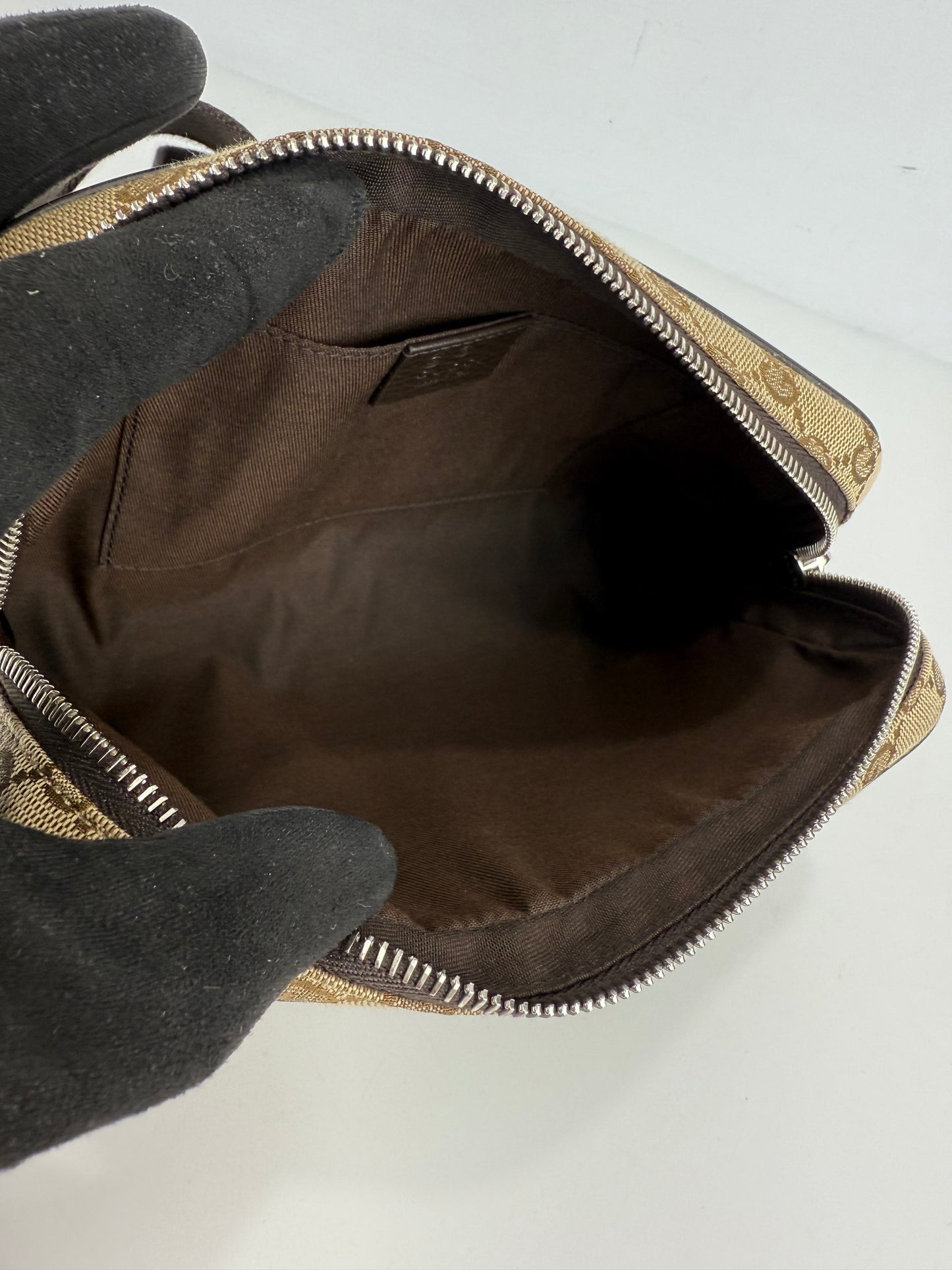 Gucci GG Belt Bag Supreme Brown