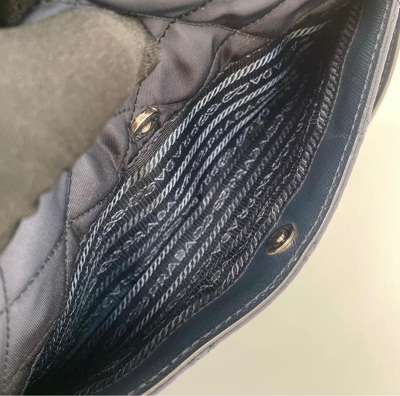 Prada Shoulder Bag Quilted Pochette