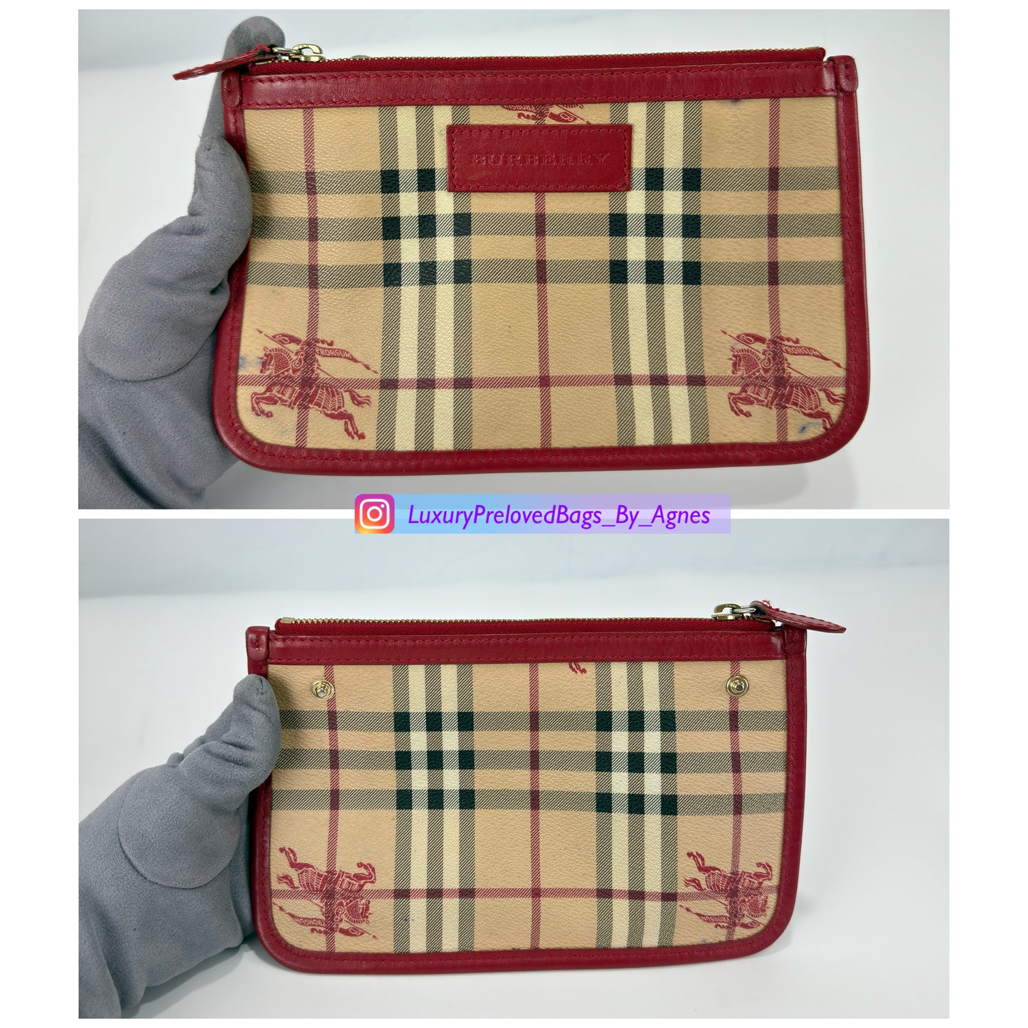 Burberry Canterbury Tote Haymarket Coated Canvass