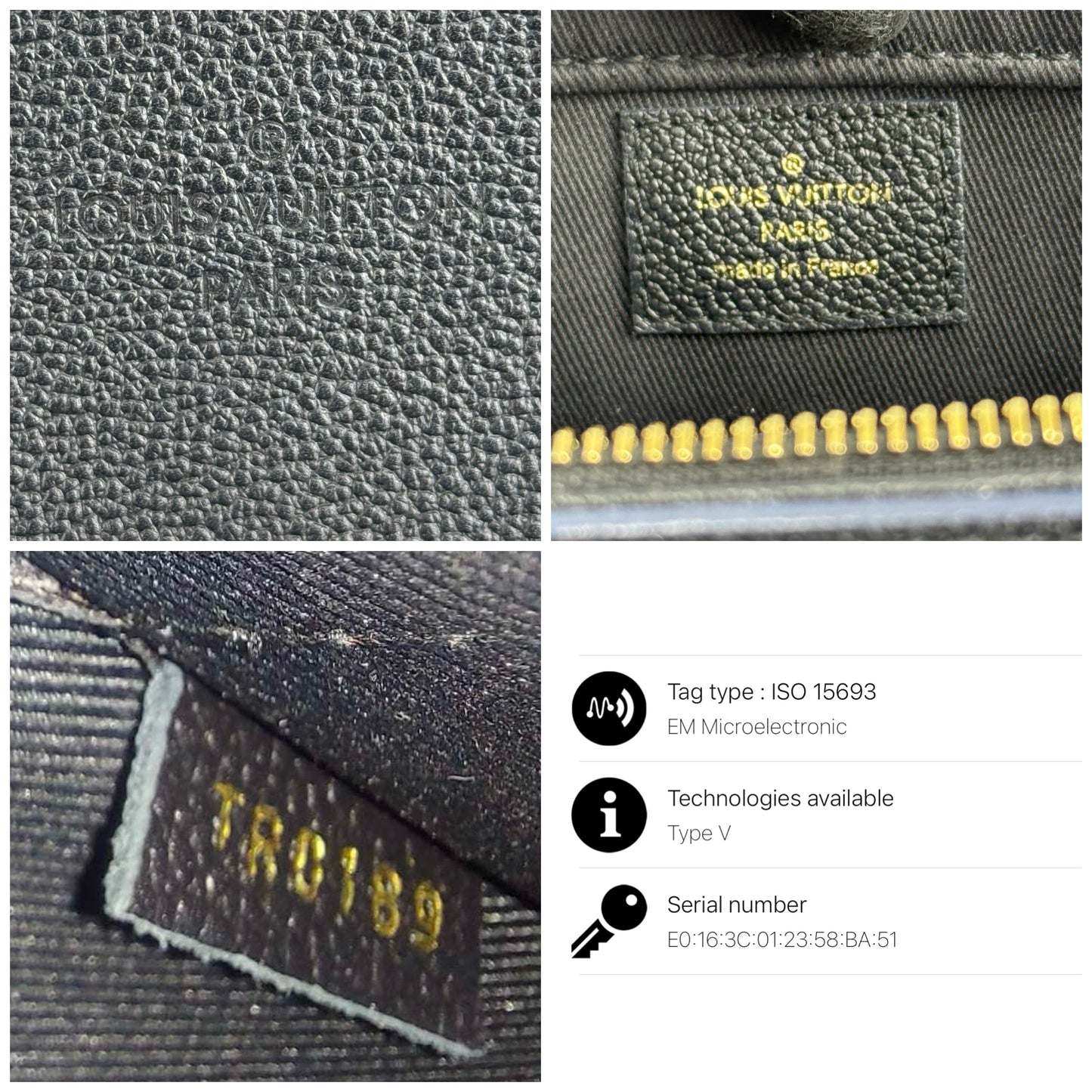 Louis Vuitton Empreinte Sully Pm Black Tote