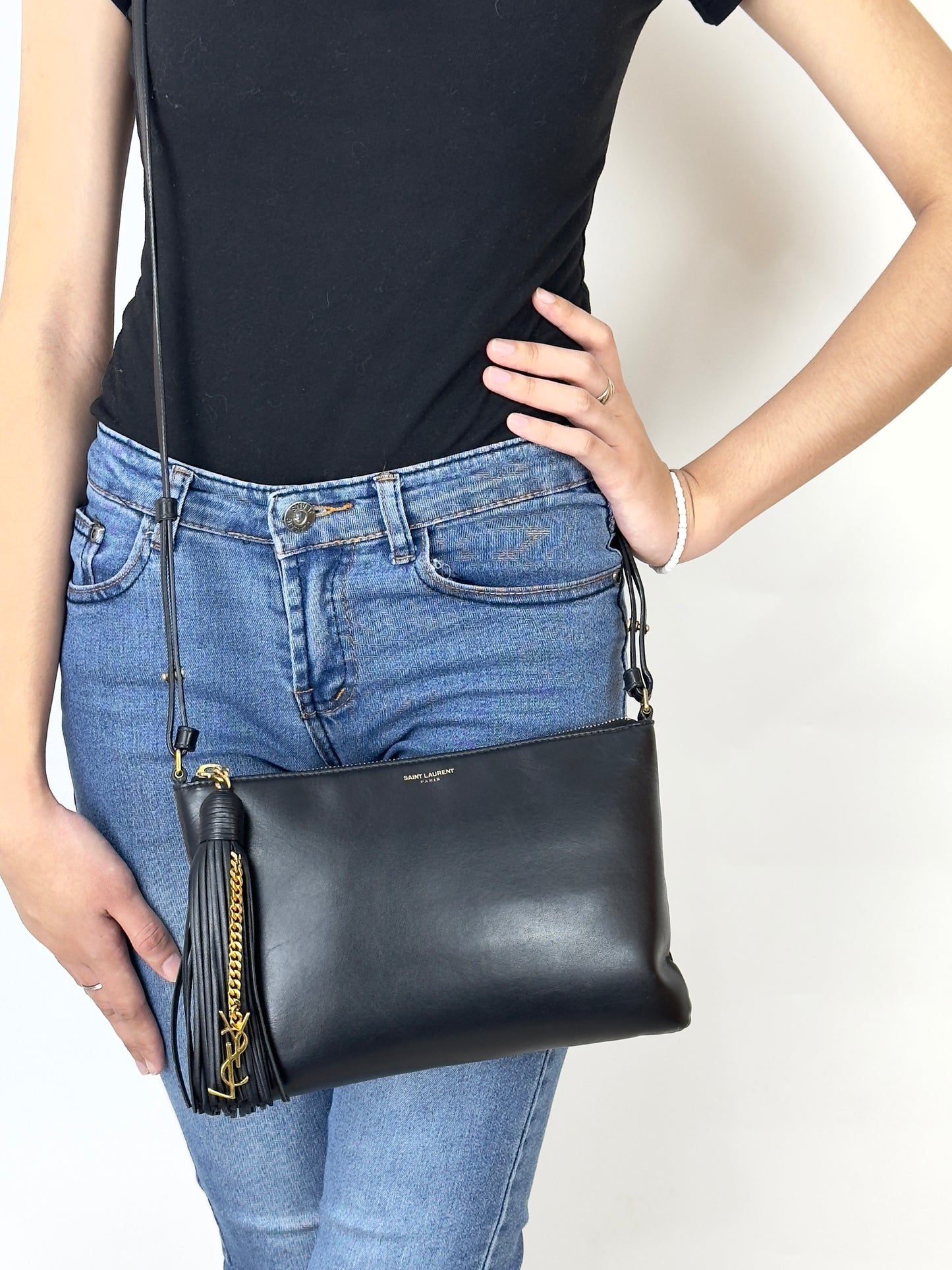 Ysl Small Flat Shoulder Bag