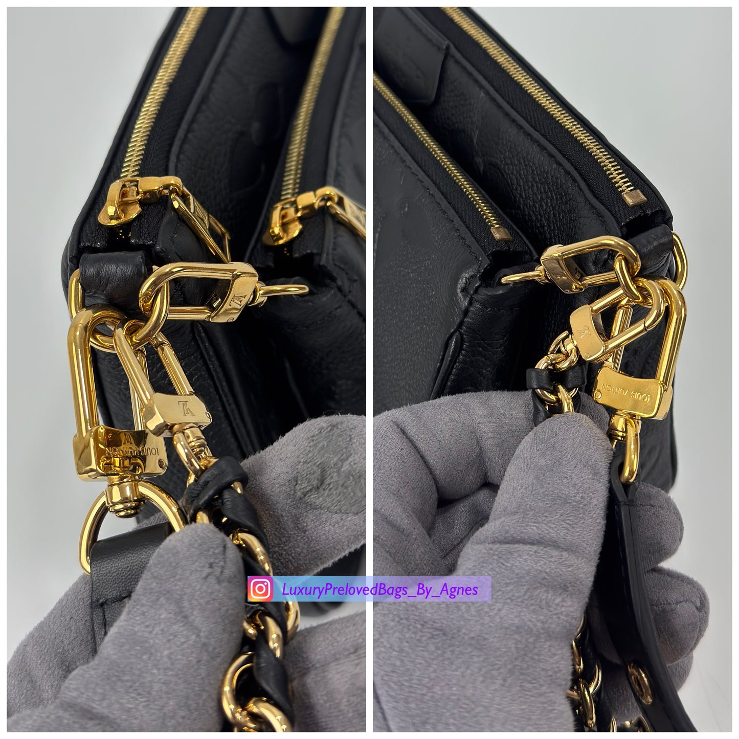 Louis Vuitton Multi Pochette Accesoires Empreinte Black