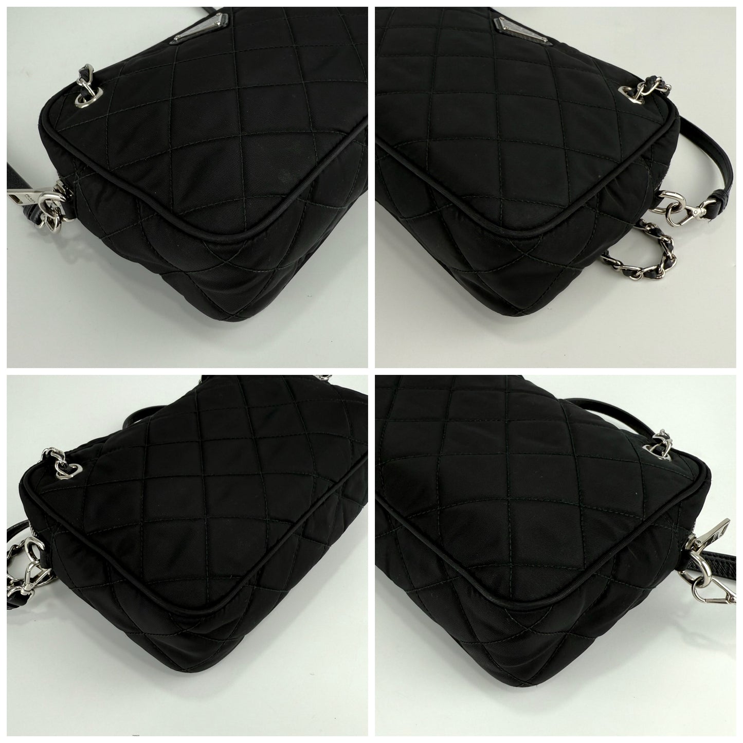 Prada Nylon Tessuto Impuntu Quilted Bandoliera