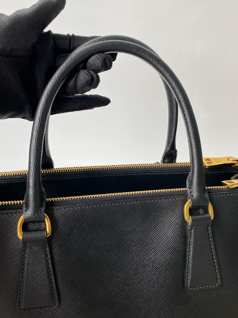 Prada Black Saffiano Leather Galleria Bag