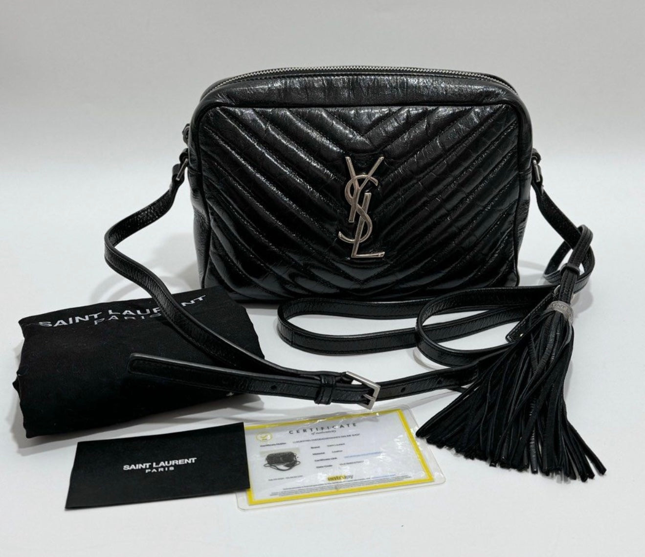 Ysl Lou Distressed Skin Camera Bag