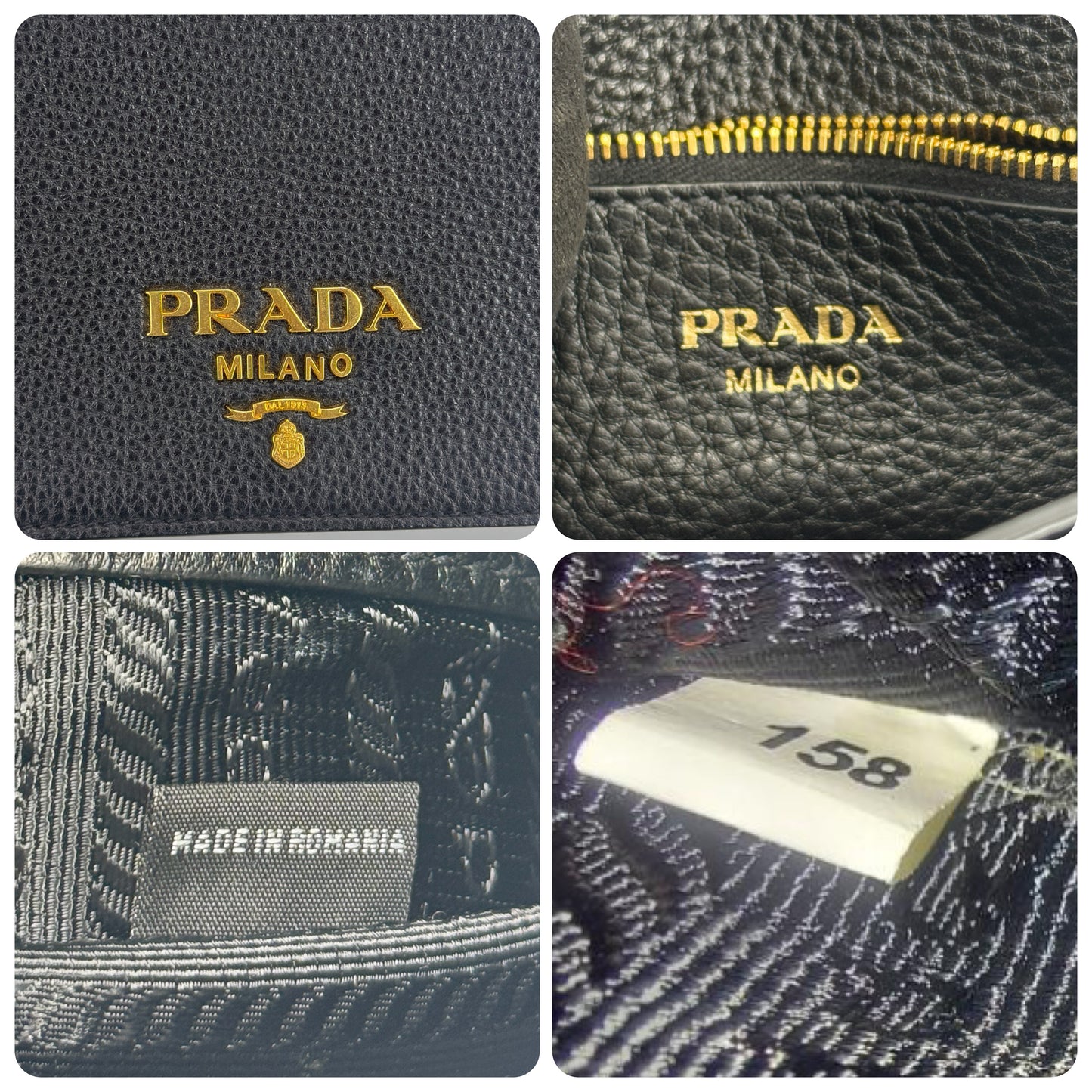 Prada Vitello Daino Leather Crossbody Bag