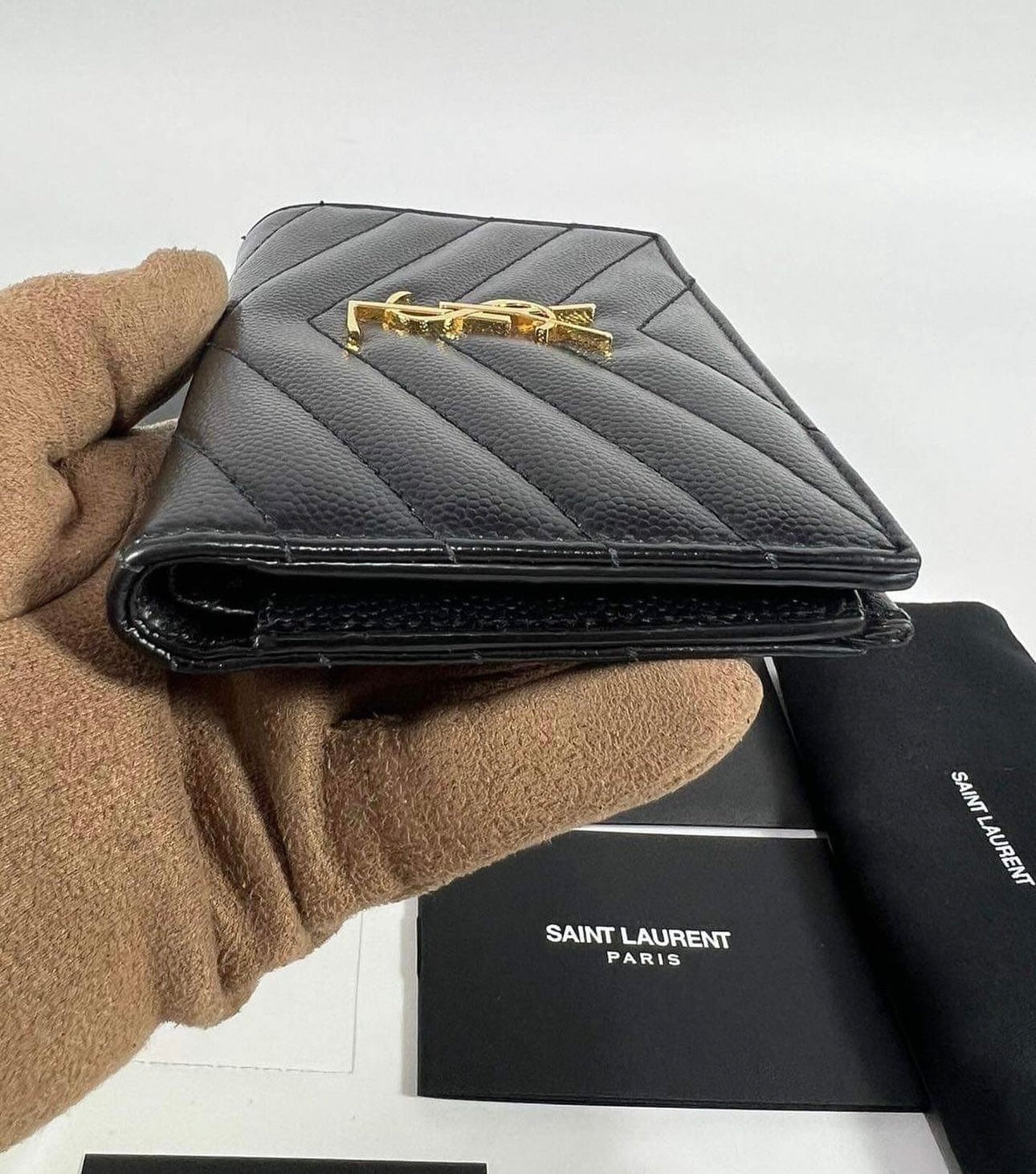 Ysl Zipped Two Part Wallet