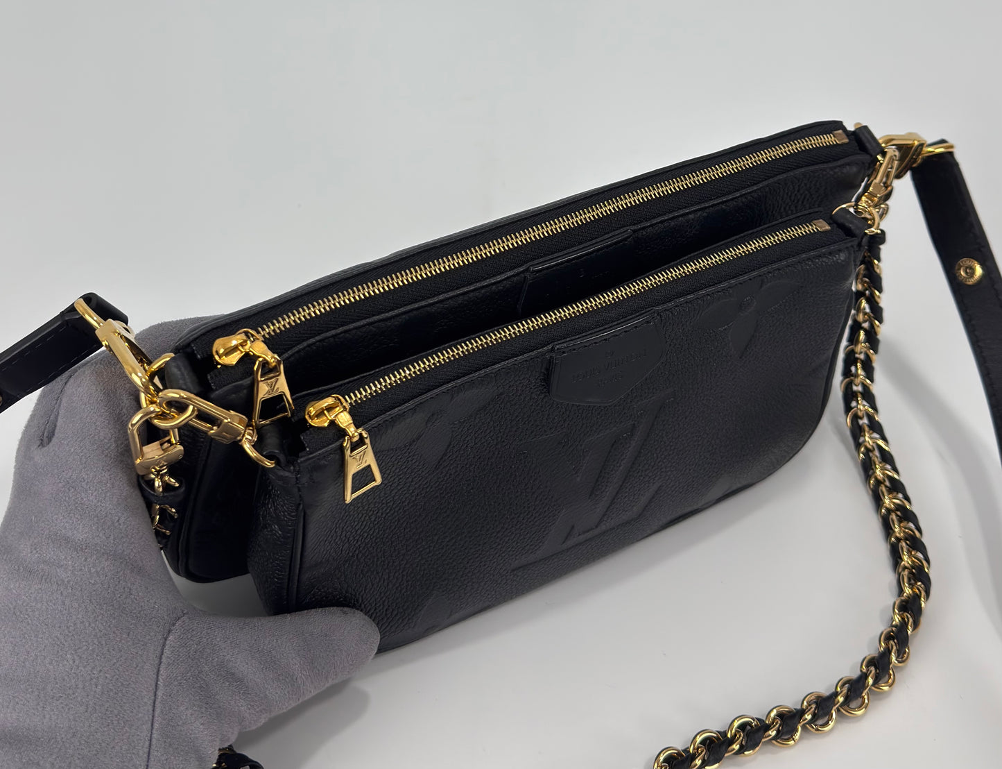 Louis Vuitton Multi Pochette Accesoires Empreinte Black