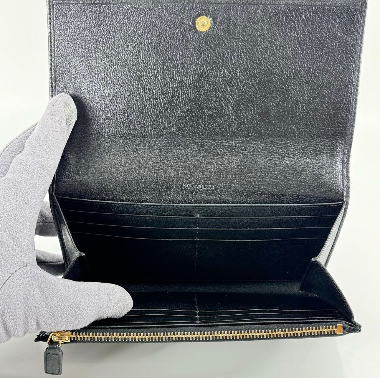 Ysl Chevre Belle De Jour Flap Wallet