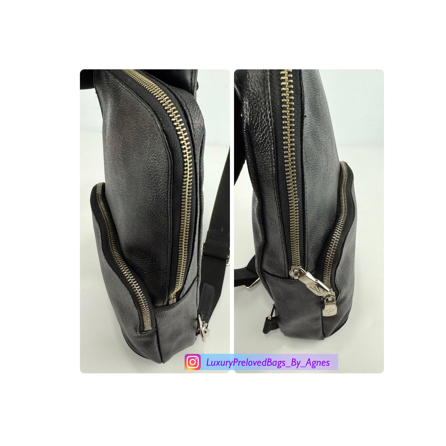 Louis Vuitton Avenue Sling Bag Damier Graphite Canvas