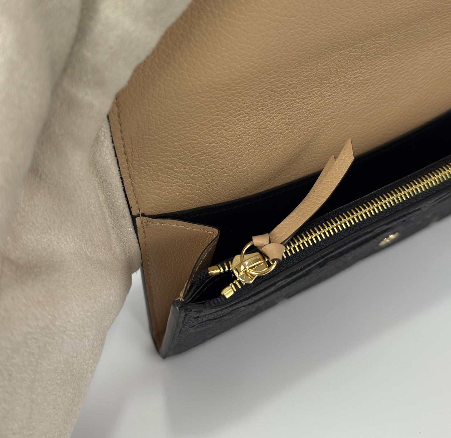 Louis Vuitton Emilie Wallet In Monogram Empreinte Leather