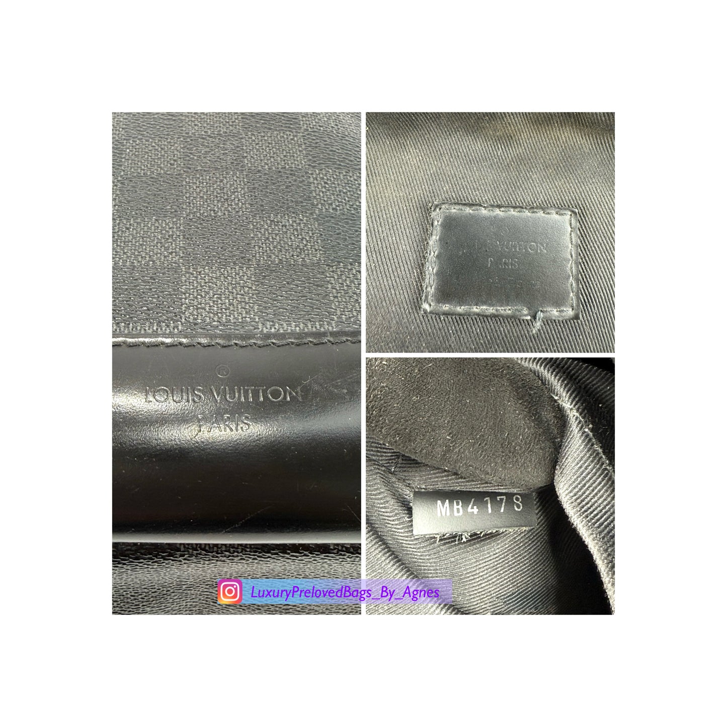 Louis Vuitton Avenue Sling Bag Damier Graphite Canvas