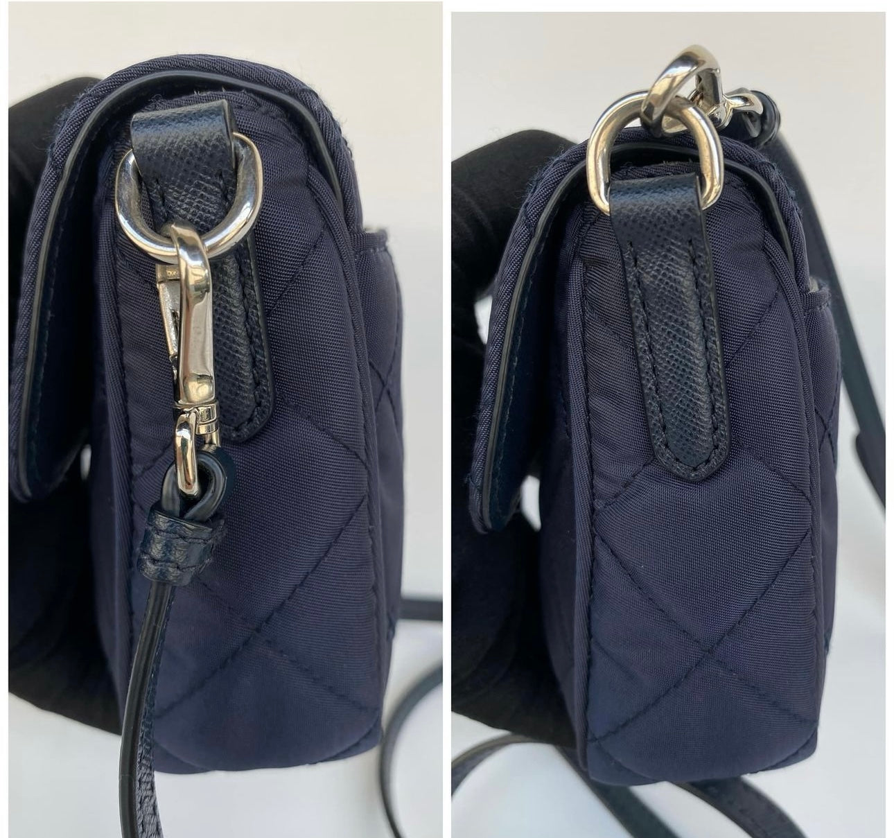 Prada Shoulder Bag Quilted Pochette