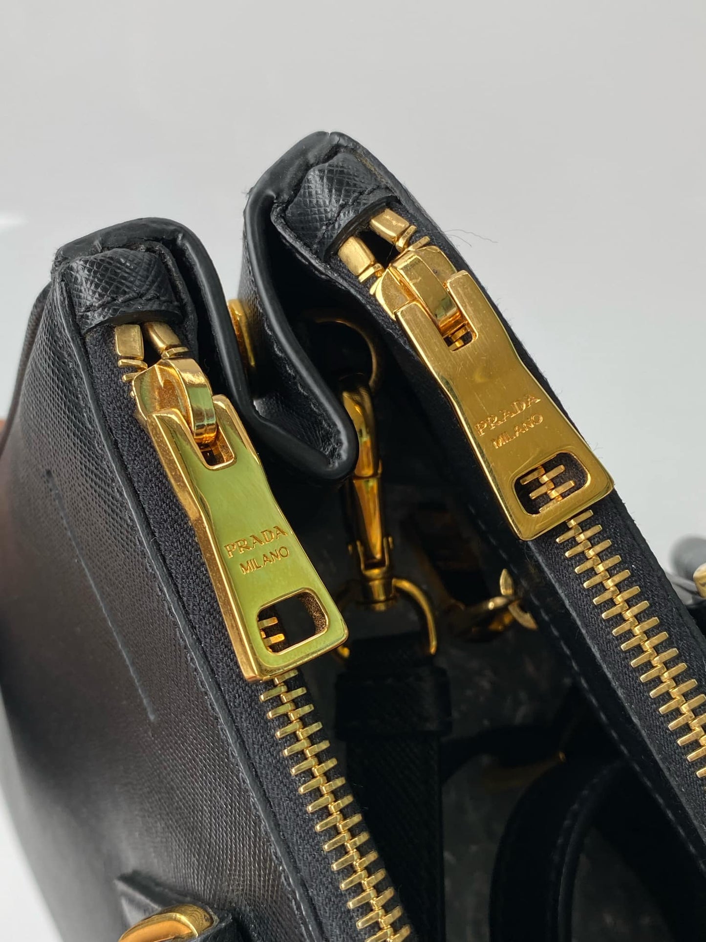 Prada Black Saffiano Leather Galleria Bag