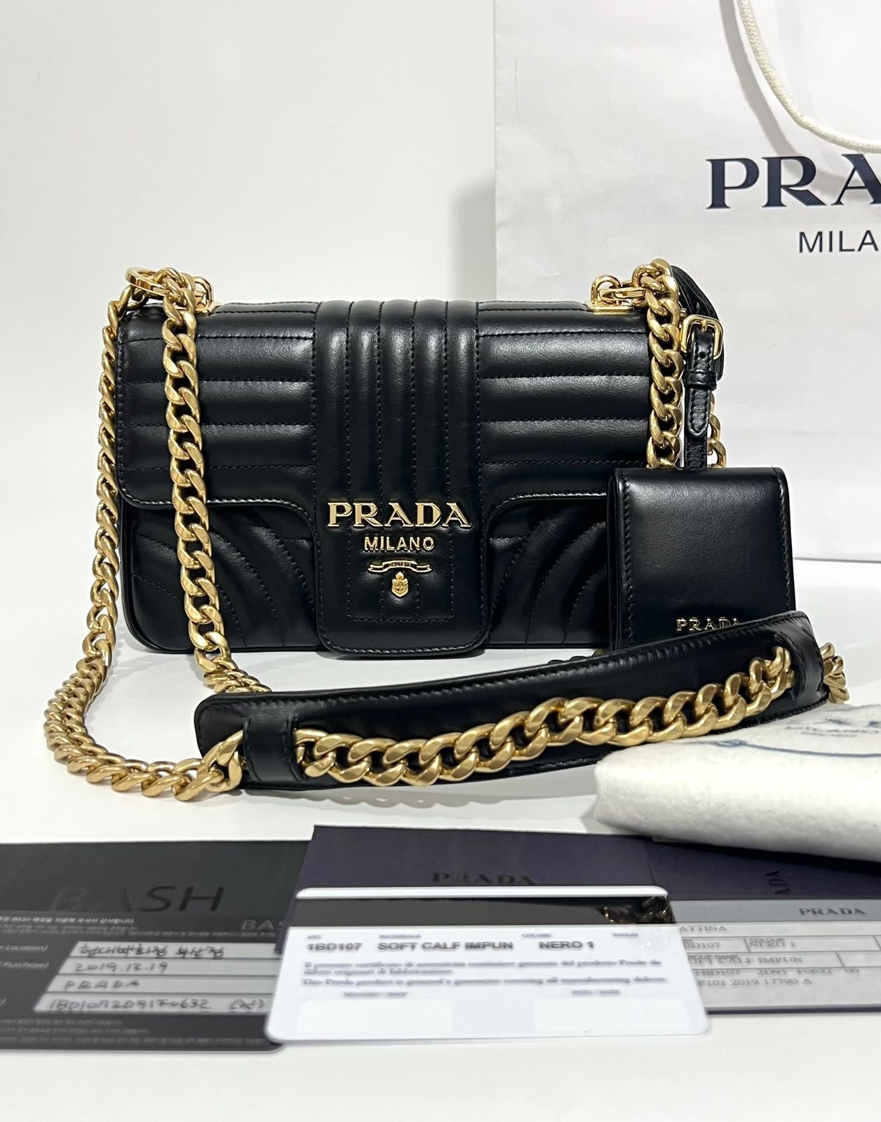 Prada flap Diagramme