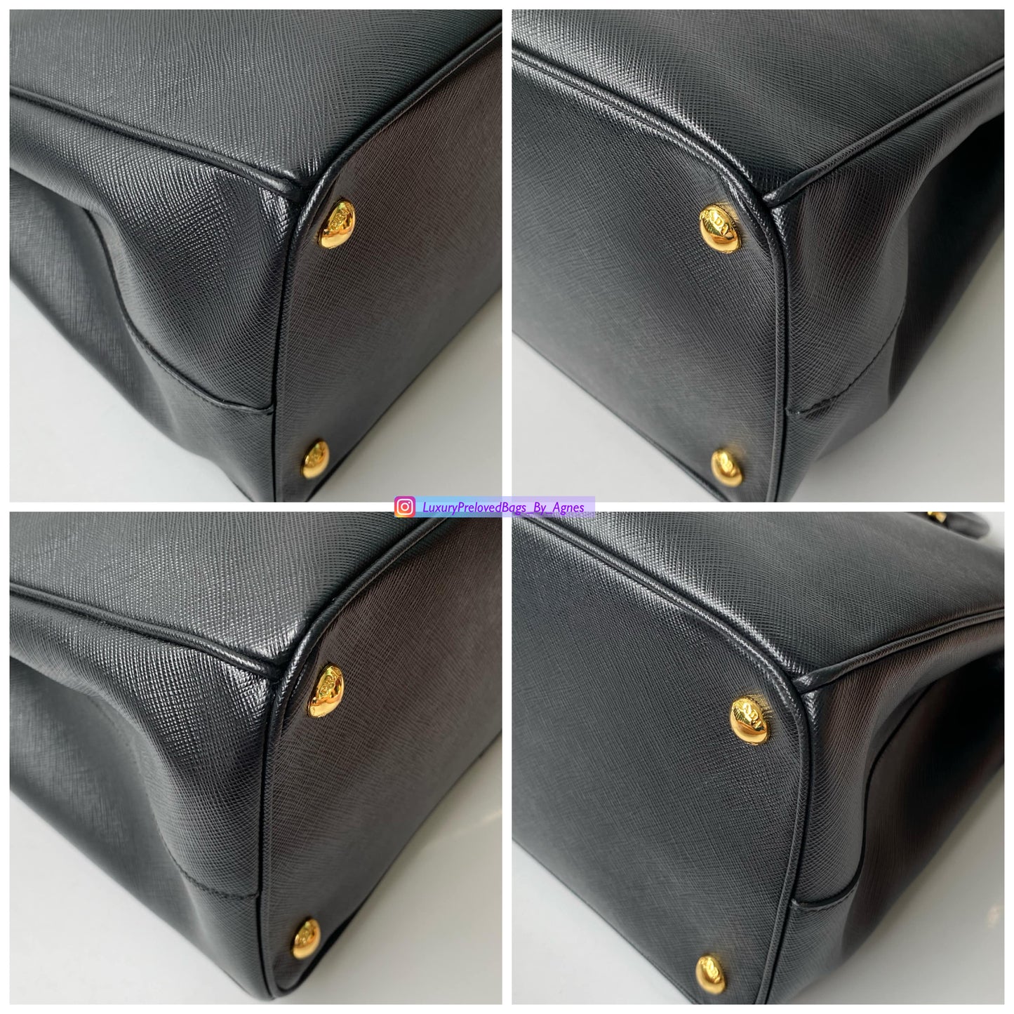 Prada Black Saffiano Leather Galleria Bag