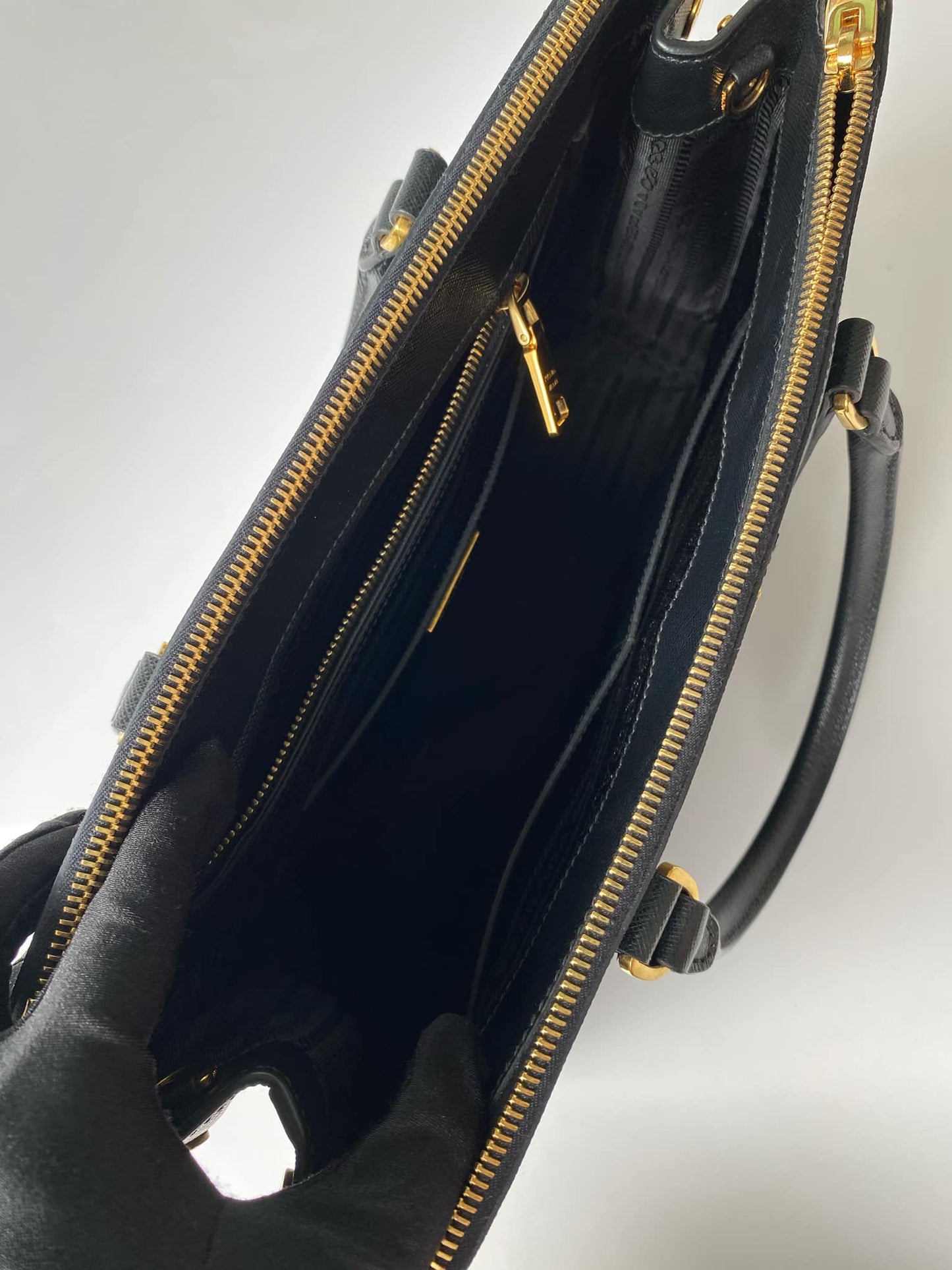 Prada Black Saffiano Leather Galleria Bag