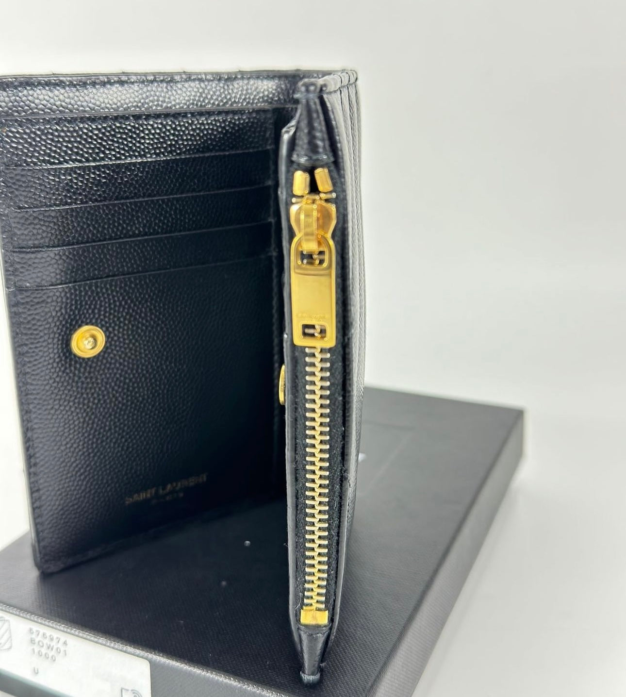 Ysl Zipped Two Part Wallet