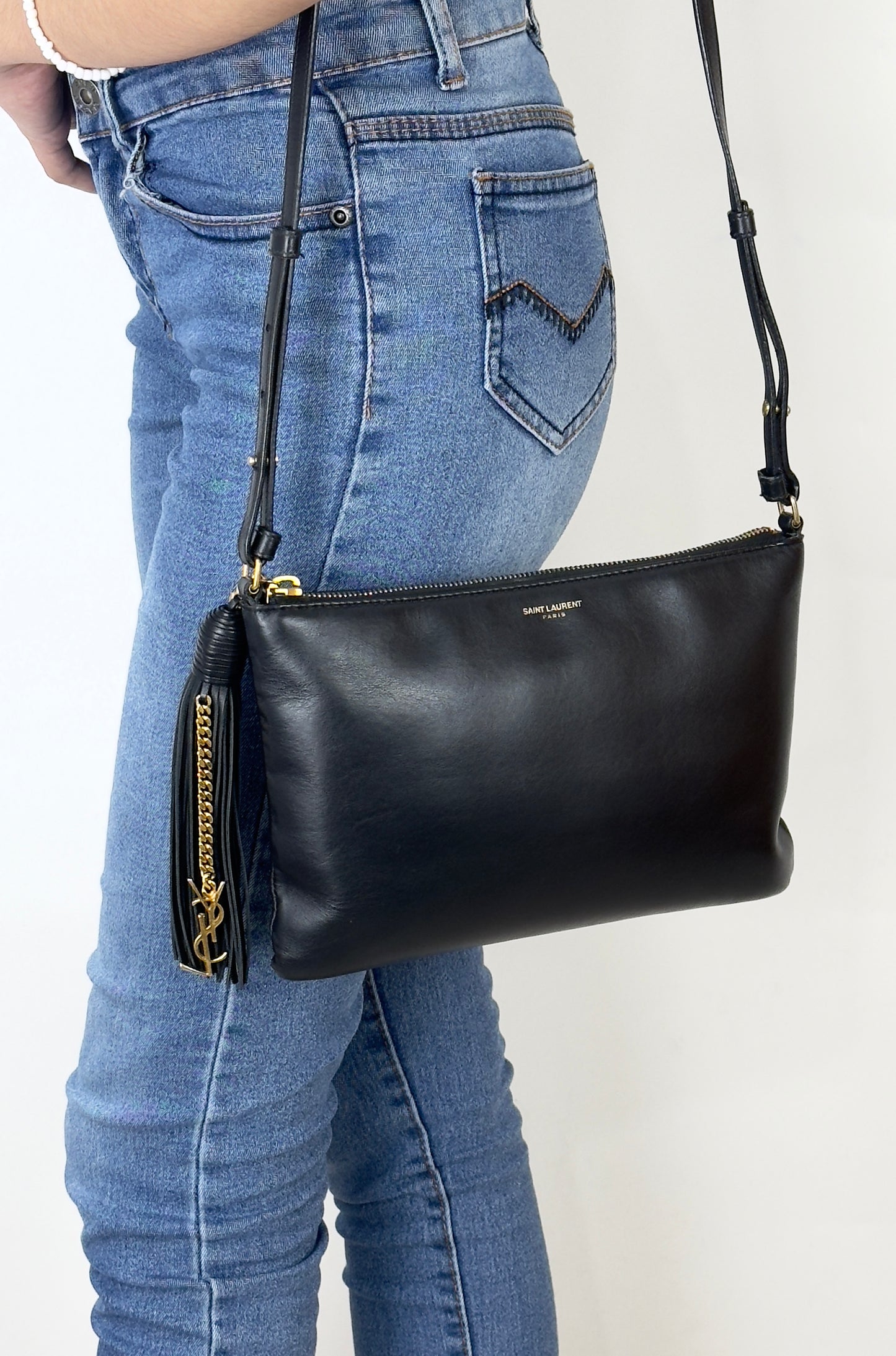 Ysl Small Flat Shoulder Bag
