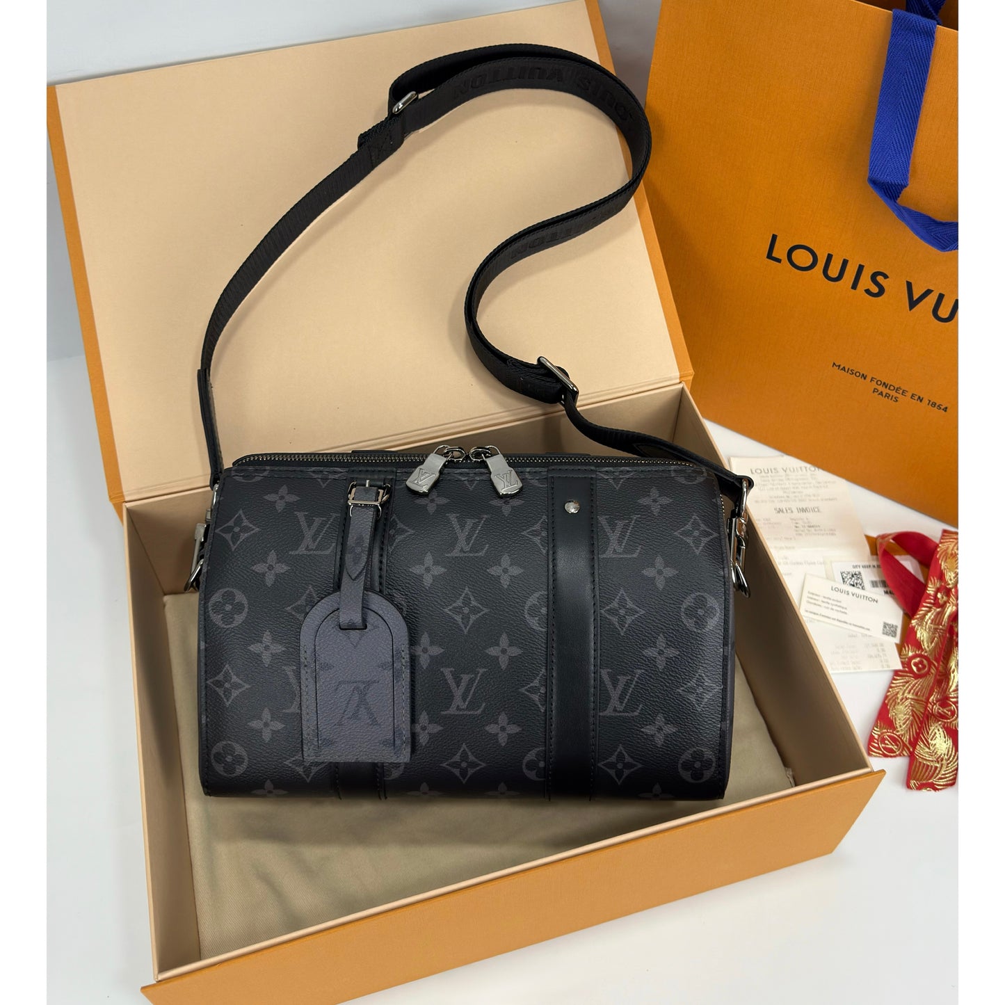 Louis Vuitton City Keepall Monogram Eclipse