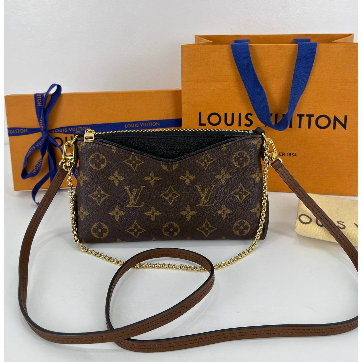 Louis Vuitton Monogram Canvas Pallas Clutch