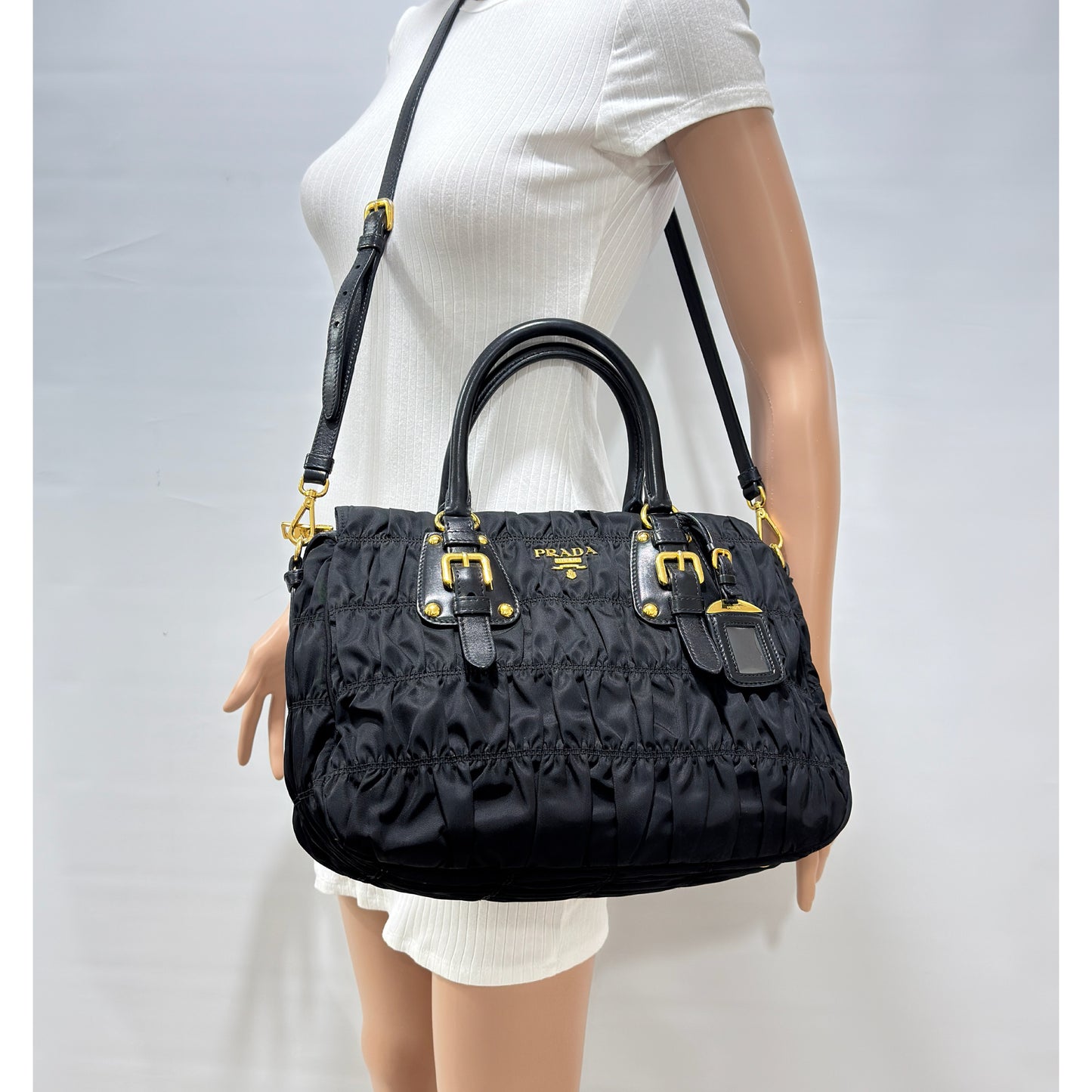 Prada Tessuto Nylon Gaufre Tote Bag