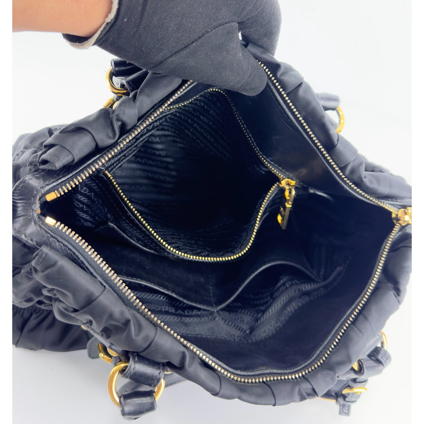 Prada Tessuto Nylon Gaufre Tote Bag