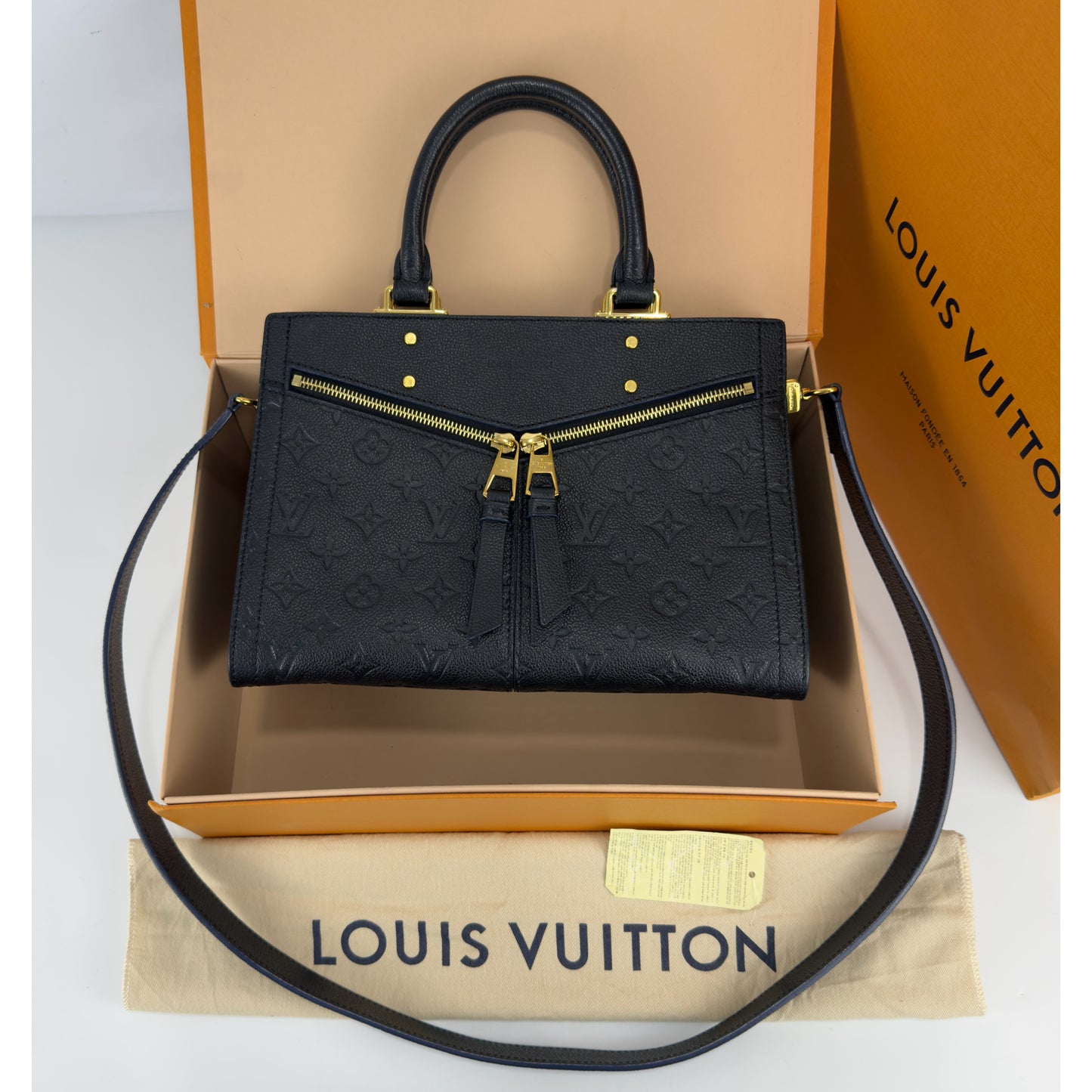 Louis Vuitton Empreinte Sully Pm Black Tote