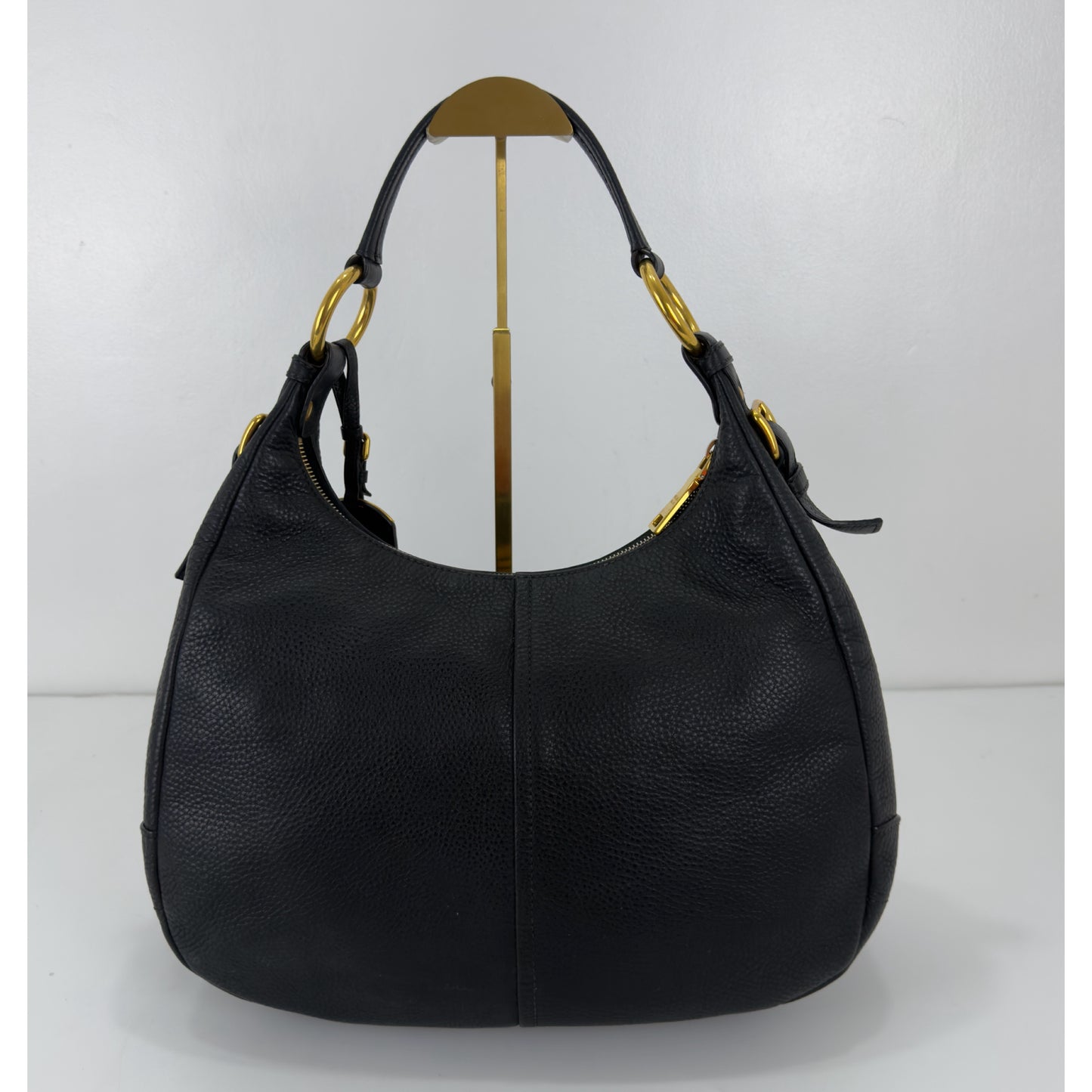 Prada Vitello Daino Zip Hobo Bag