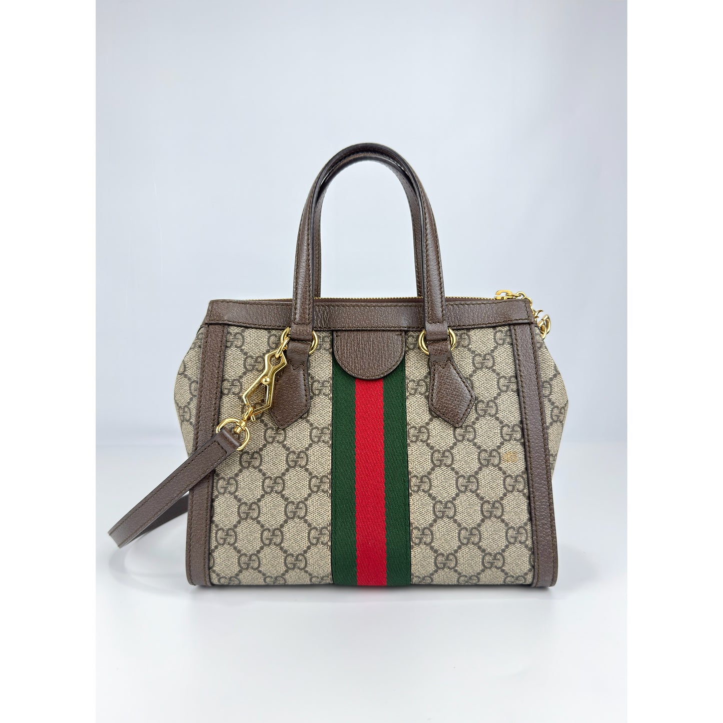 Gucci Ophidia Small Tote Bag in Beige/Ebony GG Supreme