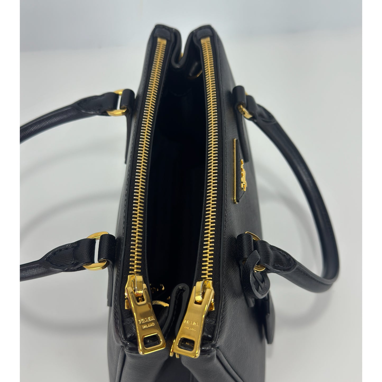 Prada Black Mini Galleria Saffiano Leather Bag