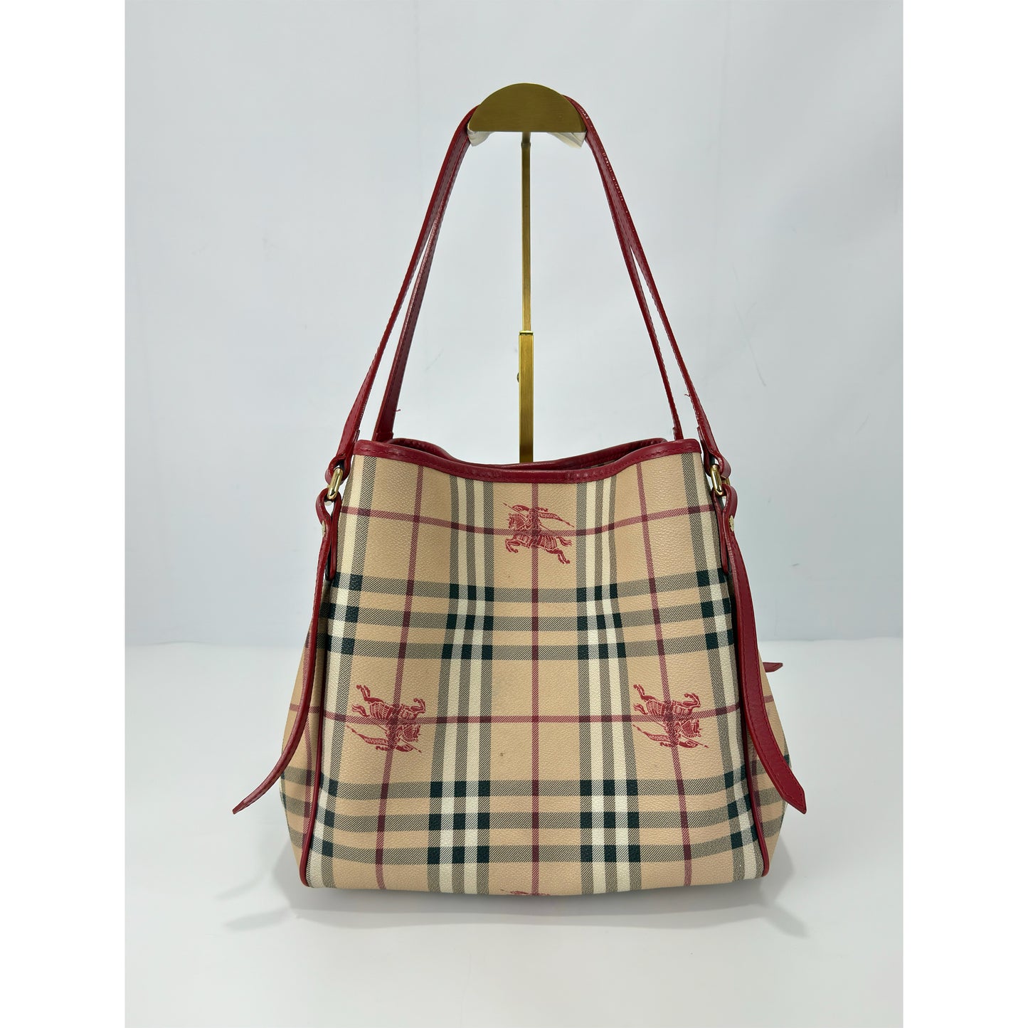 Burberry Canterbury Tote Haymarket Coated Canvass