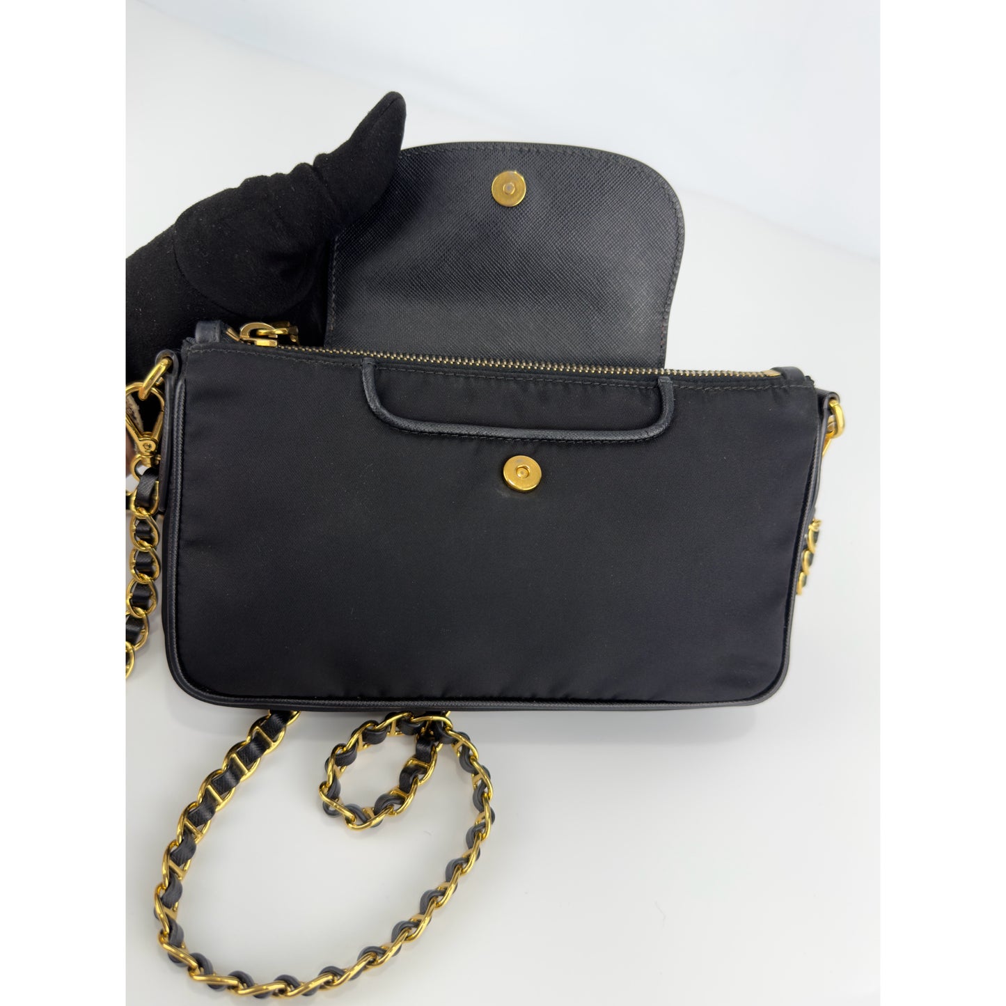 Prada Tessuto Saffiano Bandoliera