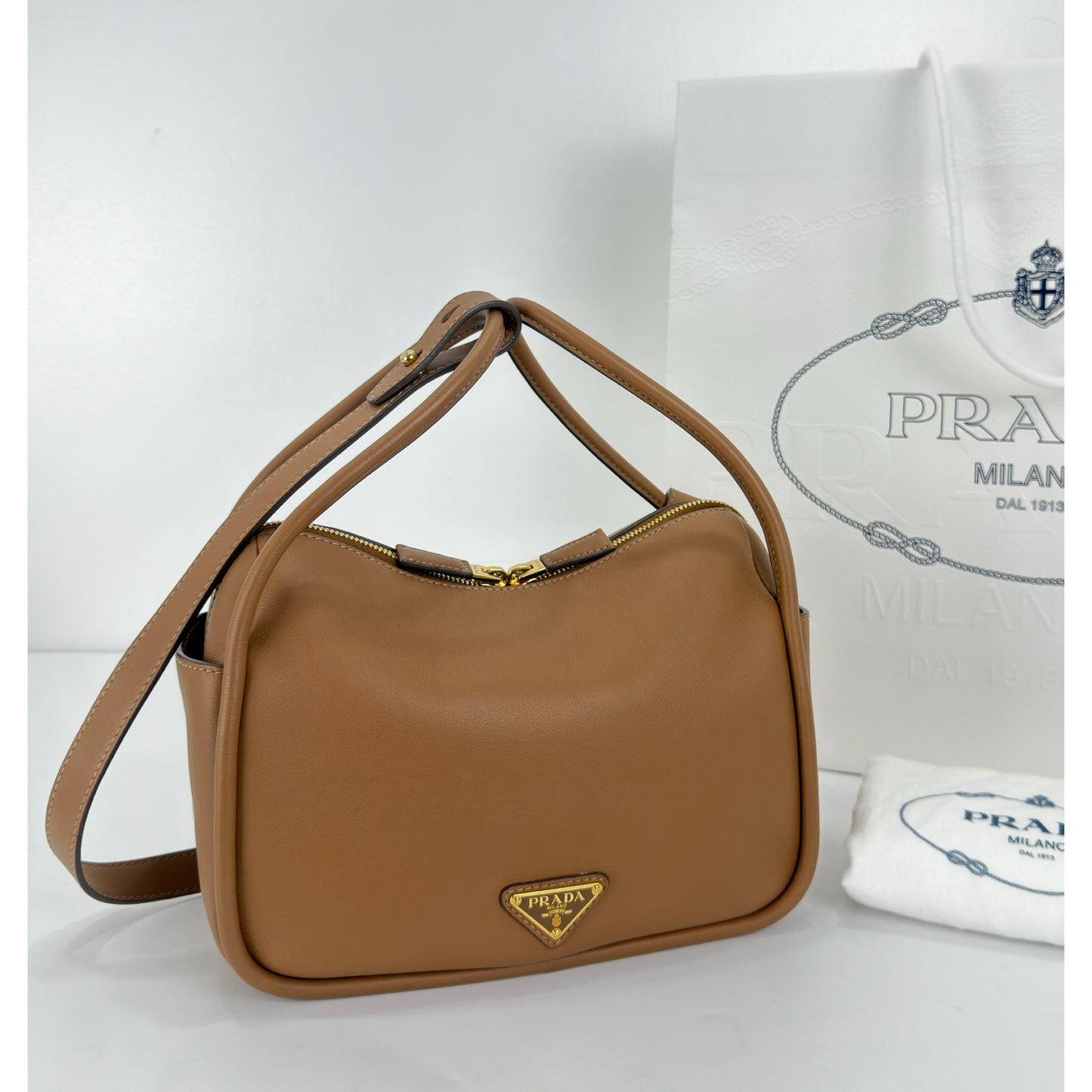Prada Prada Darling Tote Bag In Caramel