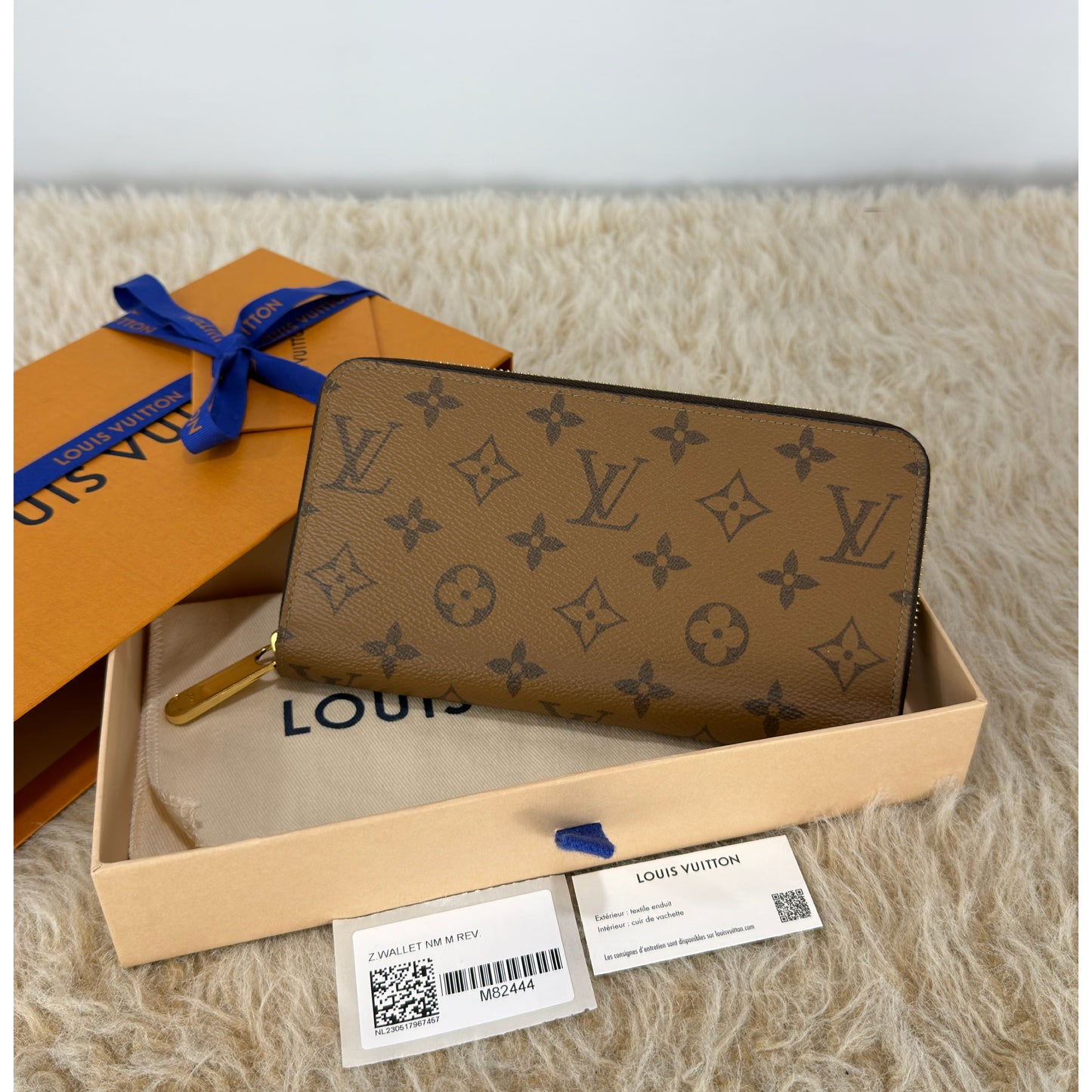 Louis Vuitton Zippy Wallet Reverse Monogram Canvas